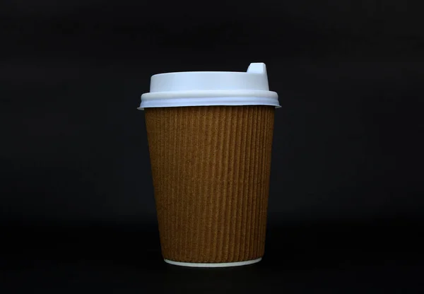 Papper Kaffekopp Kaffe Att — Stockfoto
