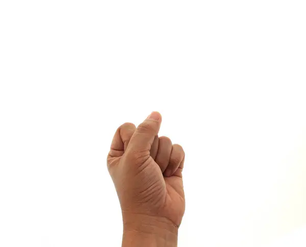 Hand Fist Making Communism Symbol Isolated White Background — Stock Photo, Image