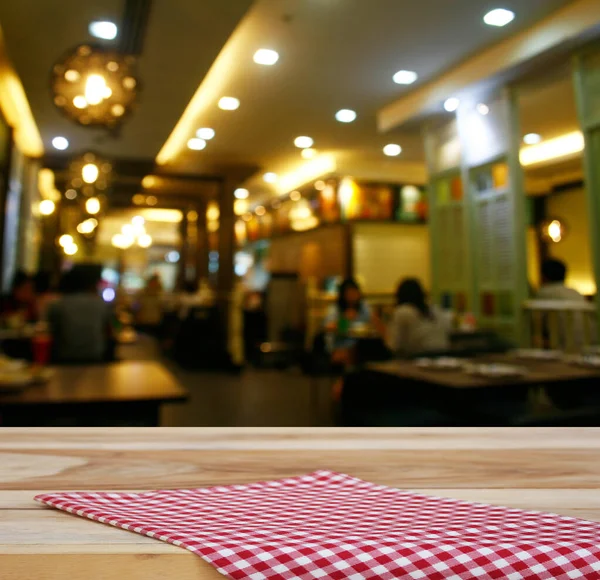 Tablecloth Customer Restaurant Blur Background Bokeh — Stock Photo, Image