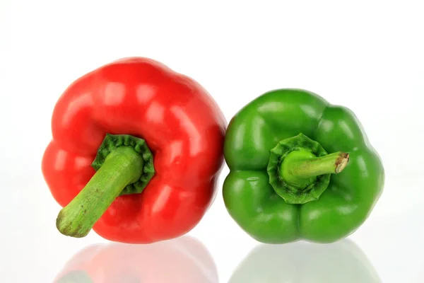 Bell Peppers Isolated White Background — Stock Photo, Image