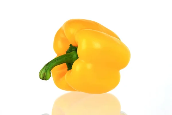 Yellow Bell Pepper Isolated White Background — Stock Photo, Image