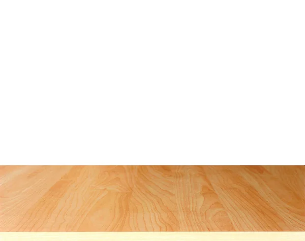 Mesa Madera Sobre Fondo Blanco — Foto de Stock