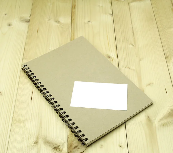 Notebook na mesa — Fotografia de Stock