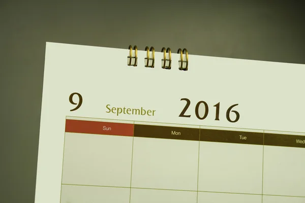 Stránka Kalendář měsíce 2016 — Stock fotografie