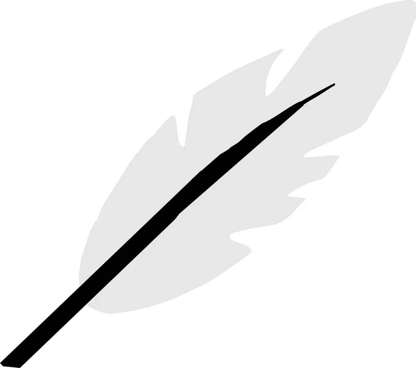 背景上孤立的羽毛图标 — 图库矢量图片