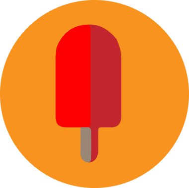 dondurma simgesi arkaplanda izole