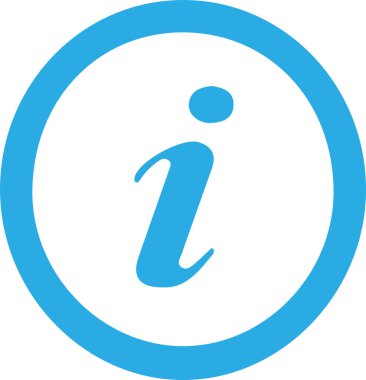 bilgi simgesi beyaz arkaplanda izole edildi