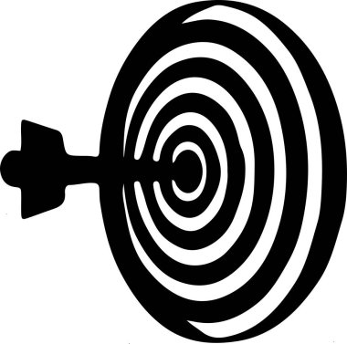 hedef simge beyaz arkaplanda izole edildi