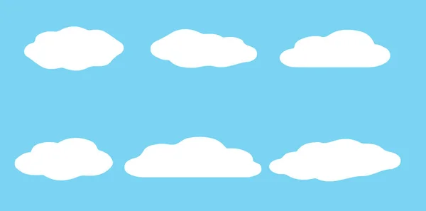 Wolkensymbol Isoliert Auf Hintergrund — Stockvektor