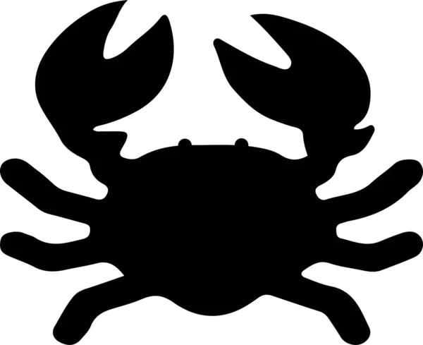 白色背景下孤立的螃蟹图标 — 图库矢量图片