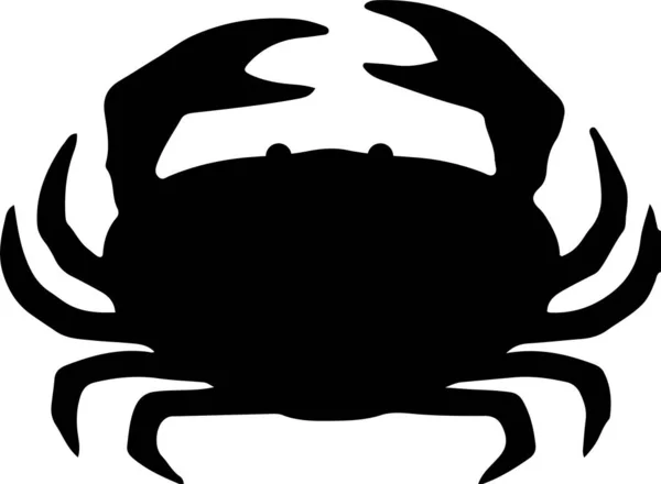 Icône Crabe Isolé Sur Fond Blanc — Image vectorielle
