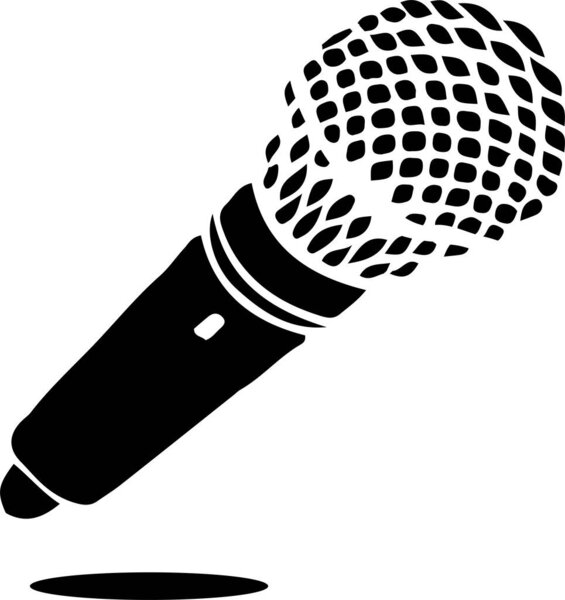 microphone icon isolated on background