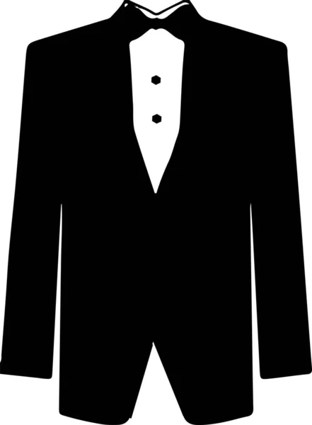 Іконка Tuxedo Ізольована Білому Тлі — стоковий вектор