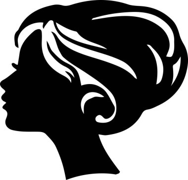 Kadın vektör illüstrasyonu arka planda izole edildi