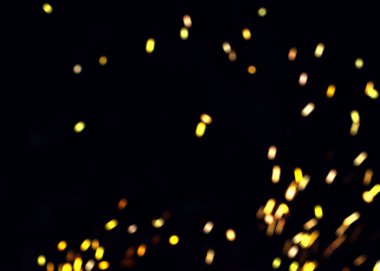 Bokeh ışıkları ile soyut arkaplanı kutla