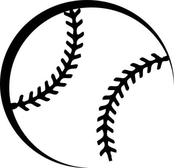 Ikona Baseball Izolowane Tle — Wektor stockowy