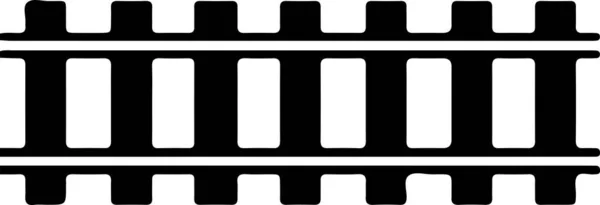 Λογότυπο Σιδηροδρόμου Λευκό Φόντο — Διανυσματικό Αρχείο