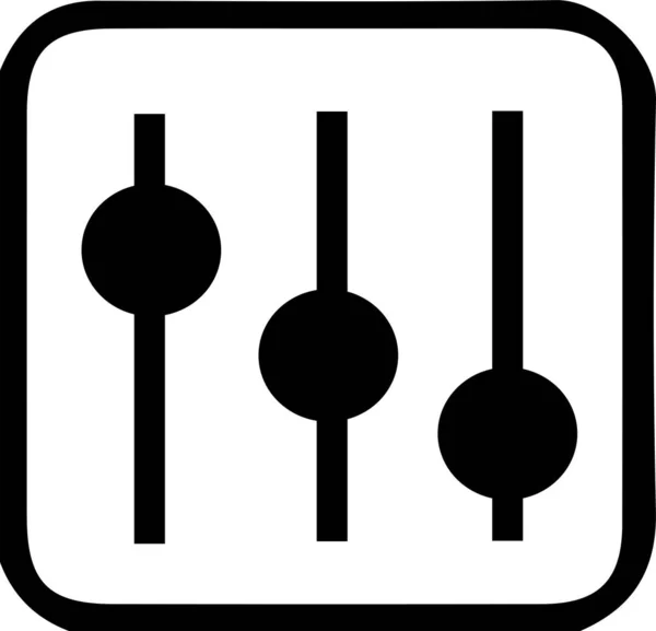 Equalizer Symbol Auf Weißem Hintergrund — Stockvektor