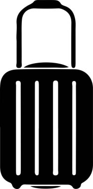 bagaj simgesi arkaplanda izole edildi