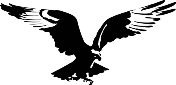 Aigle Vecteur Sur Fond Blanc — Image vectorielle
