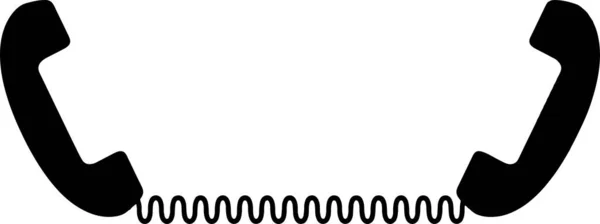 Vecteur Téléphonique Sur Fond Blanc — Image vectorielle