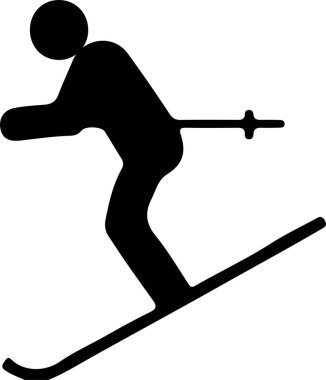 Kayak simgesi beyaz arka plan üzerinde izole