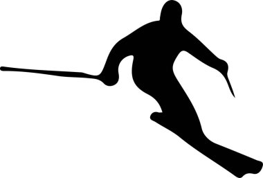 Kayak simgesi beyaz arka plan üzerinde izole