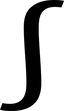 Beyaz arkaplanda izole edilmiş bütünleşik sembol simgesi