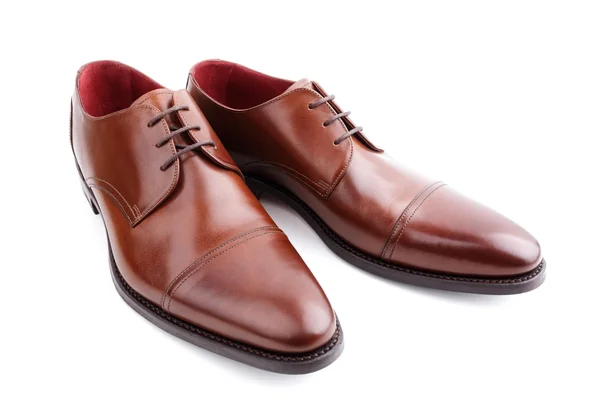 Ručně vyrobené kožené boty — Stock fotografie