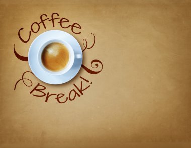 Coffee break cup clipart