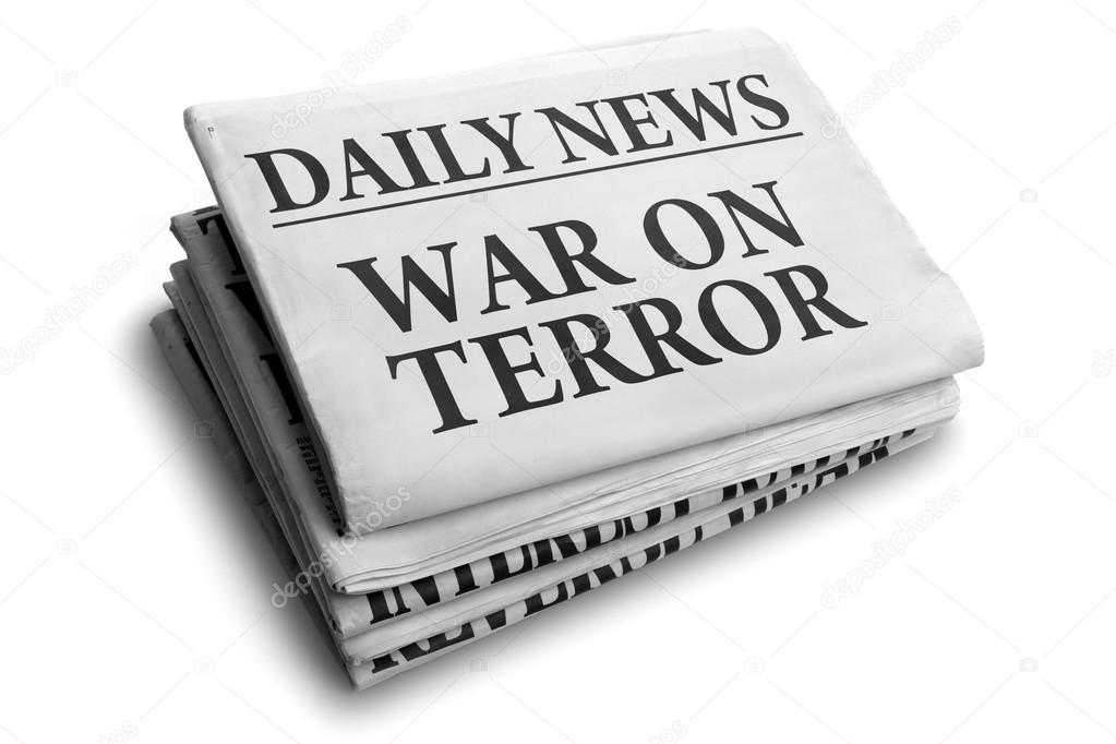 War on terror daily newspaper headline