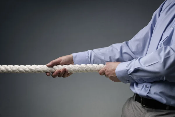 Business competition tug of war — Stock Photo, Image