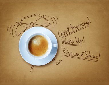 Good morning coffee clipart