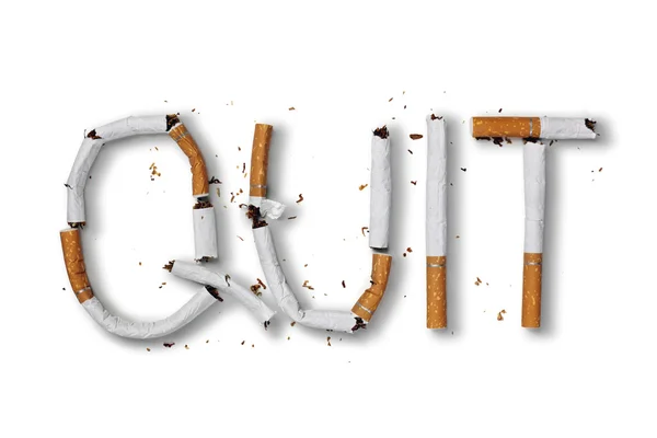 Deja de fumar palabra — Foto de Stock