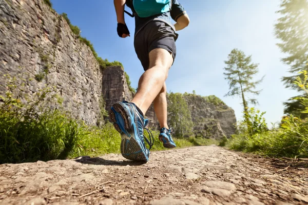 Healthy trail run — Stock Photo, Image