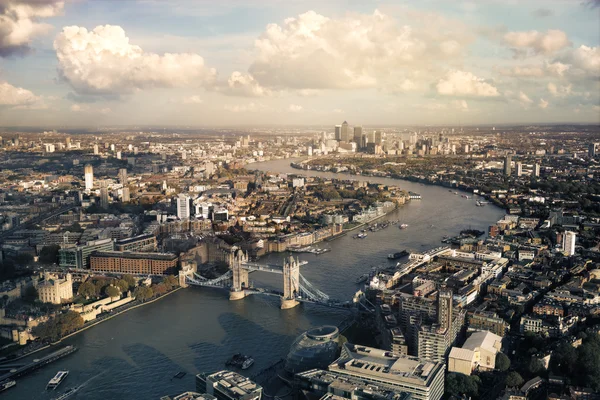 Blick auf die Skyline von London — Stockfoto