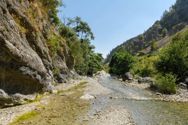 Civita, Calabria 'daki Şeytan Köprüsü' nden Raganello Gorges.