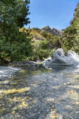 Civita, Calabria 'daki Şeytan Köprüsü' nden Raganello Gorges.