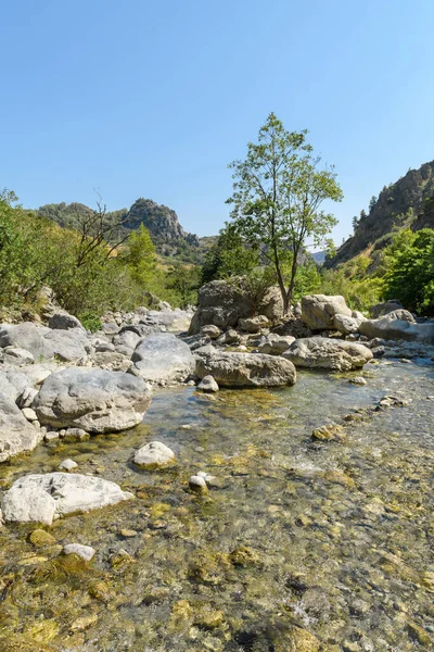 Raganello Gorges from Devil bridge in Civita, Calabria