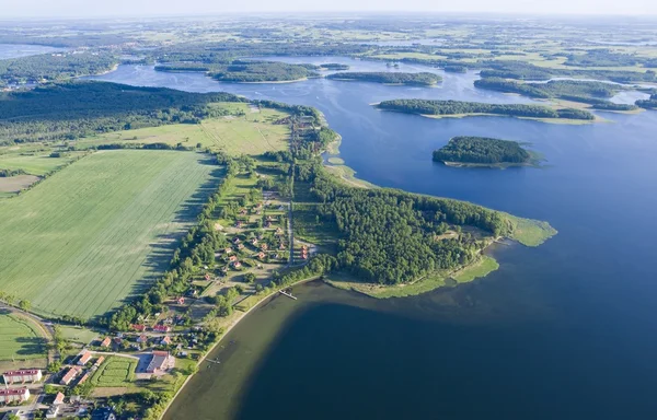 Aerial view of lake — Stock Photo, Image