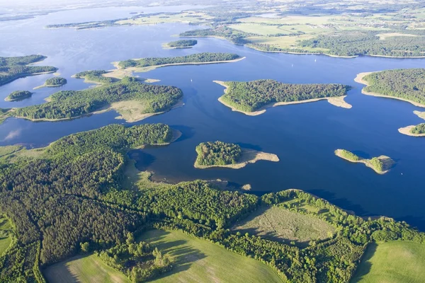 Vista aérea do lago — Fotografia de Stock