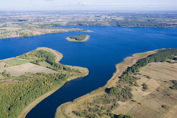 Vista aérea de mazury — Fotografia de Stock