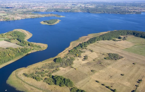 Vista aérea de mazury — Fotografia de Stock