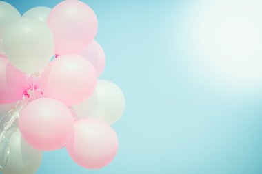 Balon mavi gökyüzü kavramı