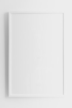 Beyaz çerçeve kapatın