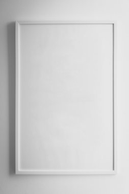 Beyaz çerçeve kapatın