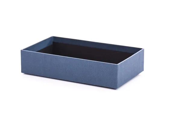 Caja de regalo abierta azul —  Fotos de Stock
