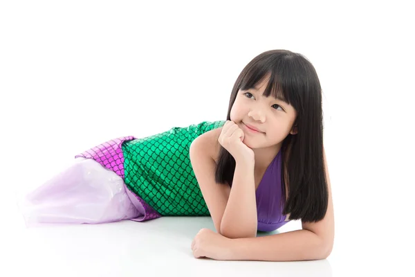 Asijská dívka v fantasy kostým mořská víla — Stock fotografie