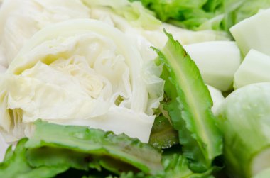 haşlanmış sebze yakın çekim 