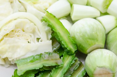 haşlanmış sebze yakın çekim 